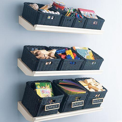 arrumar os brinquedos