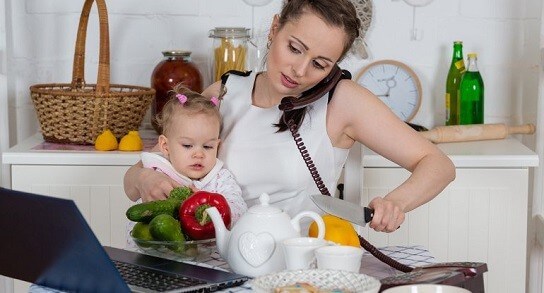 ser mãe em tempo integral
