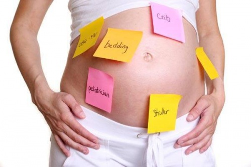 Lista de assuntos pendentes para mulheres grávidas