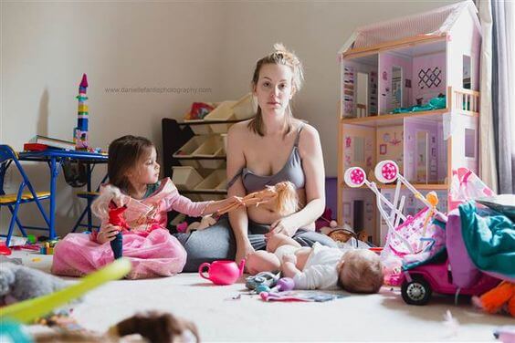 Uma foto viral expõe a doença da qual as mães não falam