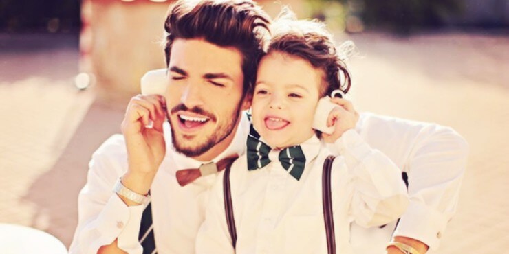 pai que cuida dos filhos