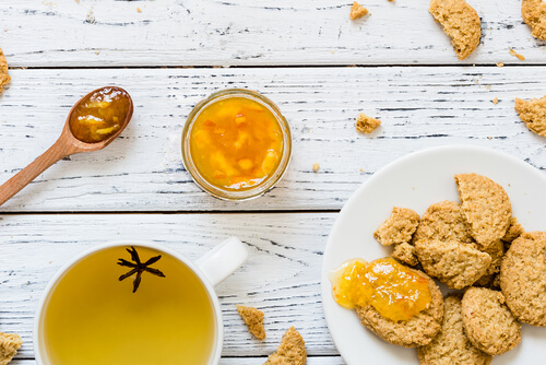 biscoitos integrais de laranja é uma ótima sobremesa para diabéticos