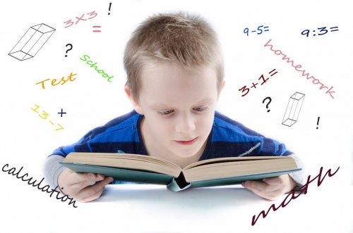 menino estudando