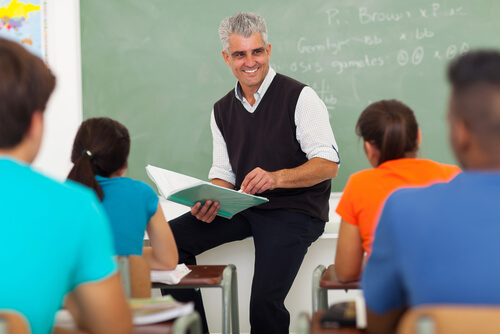 professor dando aula