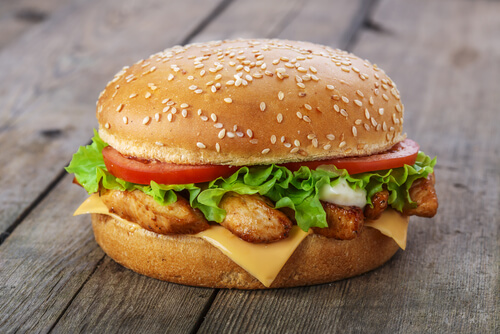 os hamburgueres tem proteínas e muitas calorías