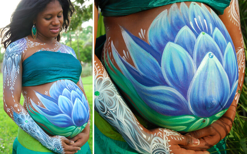 pintura de barriga
