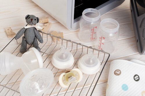 Esterilização dos objetos do bebê