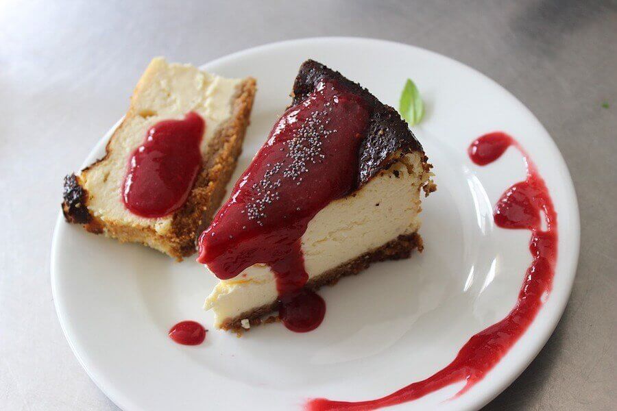 Cheesecake com morangos