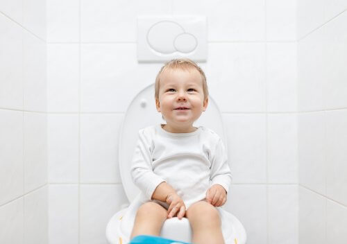 O primeiro passo para a criança deixar a fralda é comprar um penico ou colocar adaptador para vaso sanitário no banheiro.