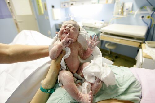 bebê no pós-parto
