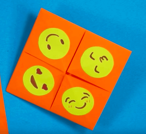 emojis em papel origami