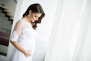 Vestidos de noiva para gestantes