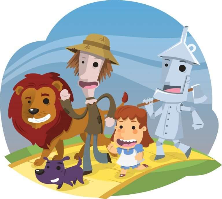 O mágico de oz é uma história para crianças que teve adaptações para diferentes meios.