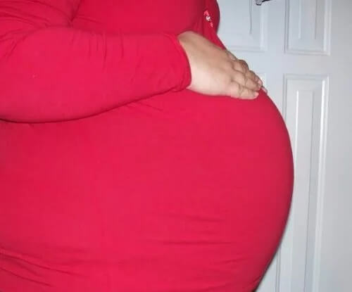 Barriga de grávida.