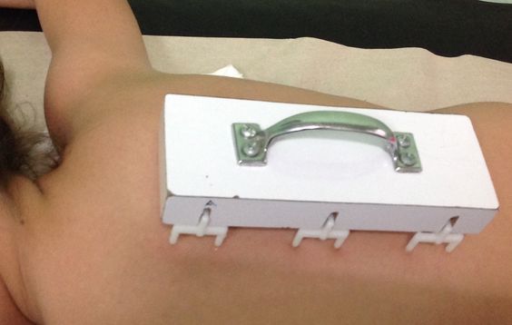 Testes de alergias direto na pele.