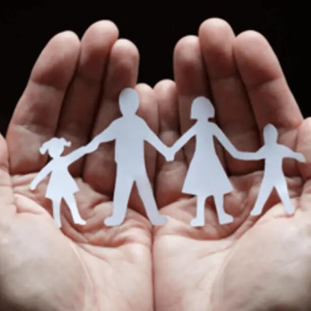 Família unida em tempos de 'vacas magras'.