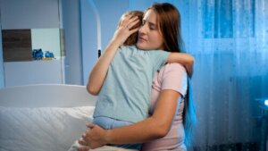 A visualização para ajudar as crianças a dormir