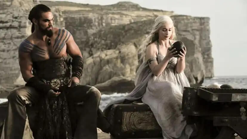 Khal Drogo e Daenerys 