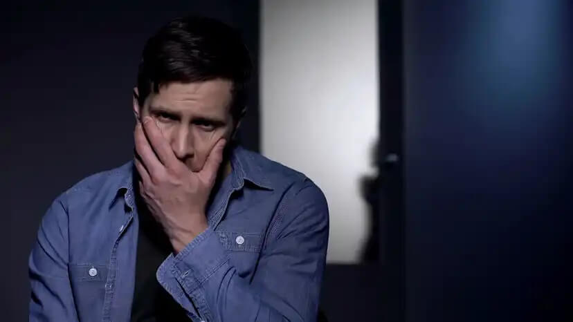 Homem pai de família com depressão.