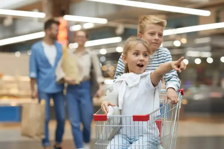 7 dicas para fazer compras com as crianças