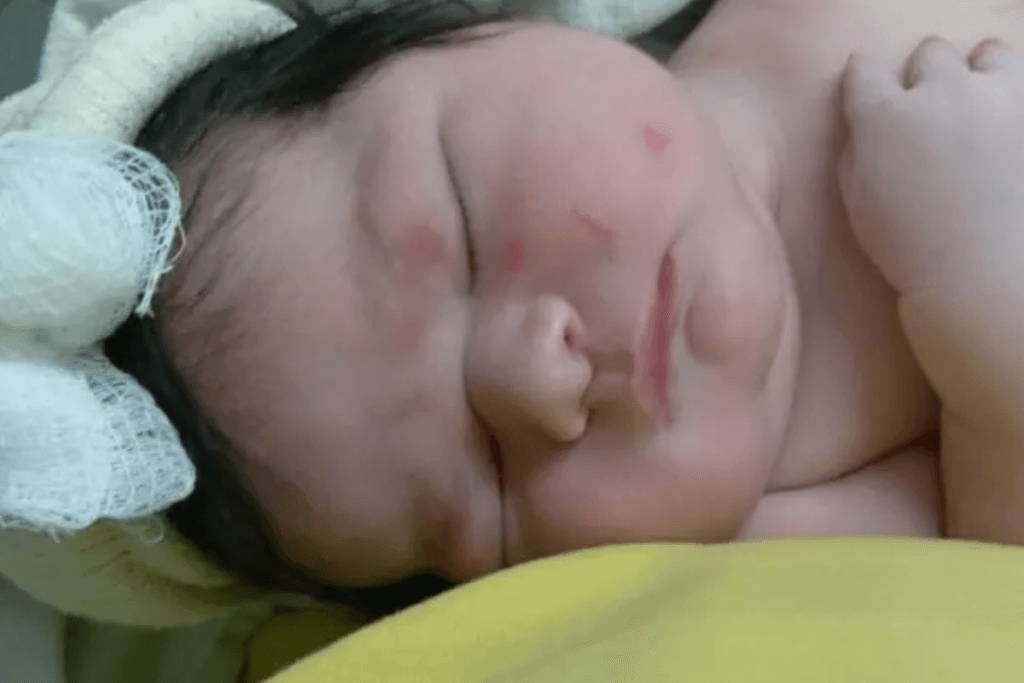 Mulher descobre gravidez quando está prestes a dar à luz